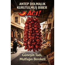 Şifakür Bitkisel Sağlık Ürünleri Şifakür Antep Acı Dolmalık Biber 50 Adet Güneşte Kurutulmuş Doğal Yöresel Lezzet