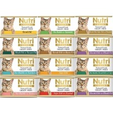 Nutri Feline Tahılsız Ton Balıklı Kedi Konserve Ekonomik Paket x 12'li Yüksek Enerjili
