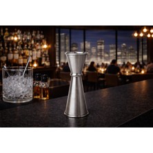 Biradlı Jigger 2,5/5 cl | Profesyonel Bar Ölçü Kabı – Bar & Kokteyl