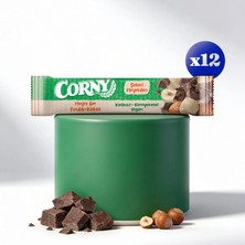 Corny Fındık Kakao Meyve Bar 12 Adet Doğal Vegan İçeriklerle Sağlıklı Atıştırmalık