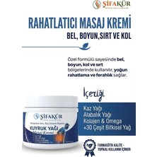Şifakür Bitkisel Sağlık Ürünleri Şifakür Kuyruk Yağı Kaz Alabalık Yağlı Bel Boyun Diz Masaj Kremi 350ML