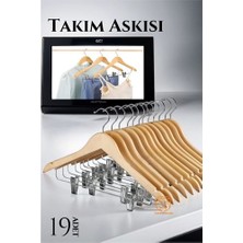 Uravas Store Turk Takım Askısı Ceket Etek Pantolon Kıskaçlı 19 Adet