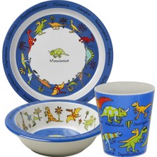 Tyrrell Katz Melamin Mama Kasesi - Tabağı -Alıştırma Bardağı Dino