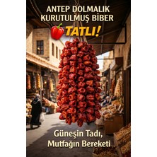 Şifakür Bitkisel Sağlık Ürünleri Şifakür Antep Tatlı Biber Güneşte Kurutulmuş Dolmalık 1 Ip (50 Adet)