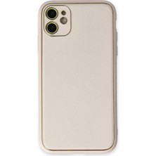 Uravas Store Newface Iphone 12 Kılıf Coco Deri Silikon Kapak - Beyaz