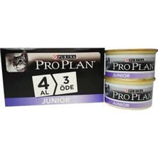 Pro Plan Junior Premium Kalite Beyaz Etli 4 Al 3 Öde 85GR Konserve Yavru Kedi Maması