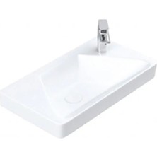 Sanovit Luxury 49 cm Konsollu Mini Lavabo Beyaz Renk