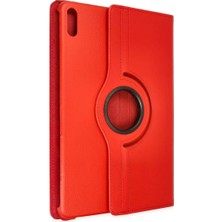Uravas Store Huawei Matepad Air 11.5 Kılıf 360 Tablet Deri Kılıf - Kırmızı