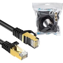 Uravas Store Powermaster PMCAT710 Cat7 10 Metre 10GBPS 600MHZ Lan Ethernet Kablosu - RJ45 26AWG Bakır