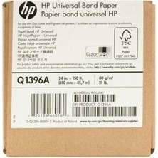 Ploza Hp A6DE8A Unıversal Bond Kagıdı (24 Inc x 150 Ft) 4lu Paket (4ADET Q1396A  )