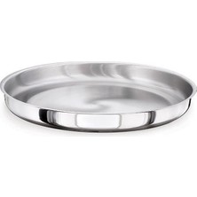Kapp Yuvarlak Çelik Tepsi Ø 35 cm h : 6,5 cm ( 30703565 )