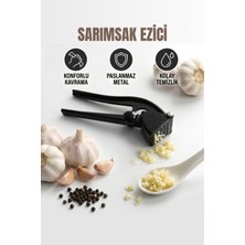 Van Vleck Sarımsak Ezici – Paslanmaz Çelik Pratik Sarımsak Presi, Kolay Ezme Mutfak Aleti
