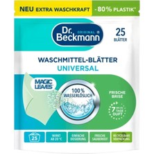 Dr.beckmann Universal Çamaşır Deterjan Yaprakları 25 Adet – 100% Suda Çözünen, Pratik Kullanım