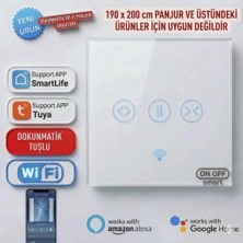 Onoffsmart Tuya Wifi Akıllı Panjur Anahtarı Dokunmatik Özellikli (KEPENKLER VE BÜYÜK PANJURLAR İÇİN 190 X 200 CM ÜZERİ UYGUN DEĞİLDİR)