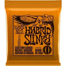 Ernie Ball P02222 Hybird Slinky Nickel 09-46 Elektro Gitar Teli Kaliteli Yapı ile