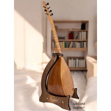 Donizetti Bağlama Saz Standı Ahşap Ceviz Renkli Türkiye Menşeli Güçlü ve Katlanabilir Tasarım
