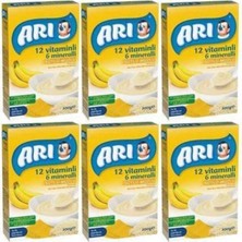 Arı Mama Arı Sütlü-Muzlu 12 Vitamin 6 Mineral Prinç Unu 200 gr x 6 Adet