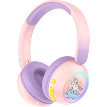 Havit Kids 01H H666BT Kablosuz Kulak Üstü Kulaklık - Çocuk Kulaklığı, 53 Saat Pil, RGB LED, BT 5.4