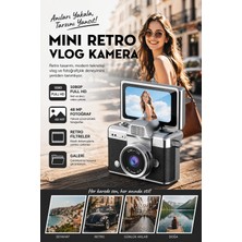 Roseandroses Mini Kamera 1080P Video Çekimi ve 48MP Fotoğraf Özellikli Dönen Ekranlı Anahtarlık