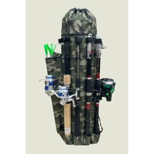 Outdoorun Kamuflaj Balıkçı Kamış ve Olta Taşıma Çantası