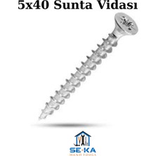 Seka Hand Tools 5X40 Sunta Vidası Çinko (50 Adet)