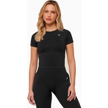 Gymshark Dikişsiz Kısa Kollu Günlük Kadın Spor Üst