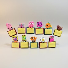 Vitrin Accessories Renkli Hayvan Figürlü Not Defterli Magnet Seti Mutfak, Buzdolabı, Ofis ve Hediye Için Dekoratif Ürün 6 Adet