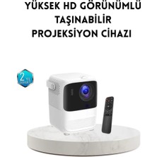 Epilons Taşınabilir Akıllı 1080p Projektör – 64gb Hafıza, 2gb Ram, Full Hd Görüntü, Kumandalı