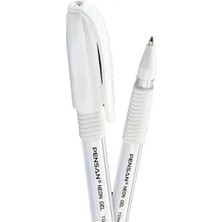 Pensan 2801 Beyaz Jely Neon Jel Kalem 1 Adet 1.0 mm Kalın Uç Özelliği ile Ergonomik Tasarım