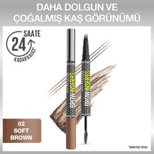 Maybelline New York Brow Insert Çift Uçlu Kaş Kalemi – 02 Soft Brown