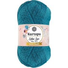 Kartopu Lotus Lux Satin Touch Simli Bikini Büstiyer Bluz Örgü Ipi K512 /5 Adet