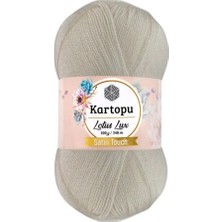 Kartopu Lotus Lux Satin Touch Simli Bikini Büstiyer Bluz Örgü Ipi K019 /5 Adet