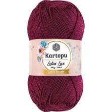 Kartopu Lotus Lux Satin Touch Simli Bikini Büstiyer Bluz Örgü Ipi K747 /5 Adet