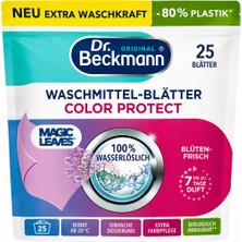 Dr.beckmann Color Protect Çamaşır Deterjan Yaprakları 25 Adet – Renk Koruyucu, 100% Suda Çözünen