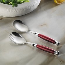 Aryıldız Ravello 2 Parça Salata Servis Seti Bordo
