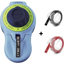 Dymo Junior Etiket Makinesi Siyah ve Kırmızı Yedek Şerit 1 Adet Renkli Etiketleme Aracı