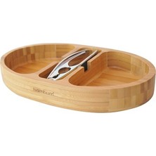 Bambum Noce Ceviz Kıracağı Bambu Malzemeden Pratik Kullanım 19x30x4.5 cm