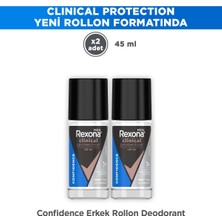 Rexona Men Clinical Protection Confidence Erkek Roll On 45 ml X2