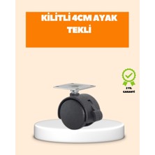 Uravas Store 4 cm Kilit Mekanizmalı Mobilya Ayağı Tekli