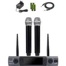 Westa WM-202H Çift El Mikrofonlu Telsiz Mikrofon Seti (Kablosuz)