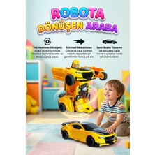 Farbu Oyuncak 2'si 1 Arada Dönüşebilen Robot Arabam! Form Değiştirebilen Eklemleri Hareketli 19CM Oyuncak Robot