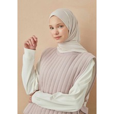 Fresh Scarfs Penye Şal Fildişi