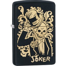Zippo 218 Joker Çakmak Benzinli Yakıt ve Siyah Renk ile Çevre Dostu Hediye Seçeneği