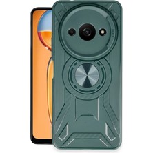 Uravas Store Mey Ithalat®   Redmi A3 4g Kılıf Lincoln Silikon - Koyu Yeşil