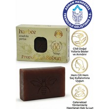 Harbee Propolis Özlü Doğal Sabun - Gözenek Sıkılaştırıcı Onarıcı El Yüz ve Cilt Bakımı Saf 100 gr