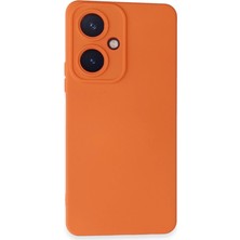 Uravas Store Vivo Y27 Kılıf Nano Içi Kadife Silikon - Turuncu
