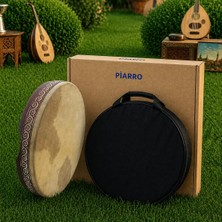 Piarro BDR41 Ayarlı Pvs Bendir Gerçek Deri 41 cm ( Kılıf  Hediyeli )