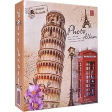 Nobbystar Krem Renkli Pisa Kulesi Desenli 13X18CM Fotoğraf Albümü 100 Adet Kapasiteli