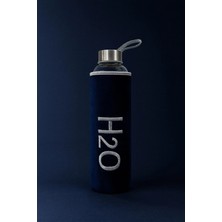 Tohana H2o Peluş Kılıflı Cam Matara 600 Ml Turkuaz