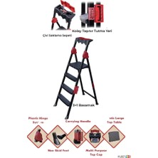 Royaleks Group Strong Merdiven 3+1 Basamaklı Merdiven ROYALEKS-STRONG31